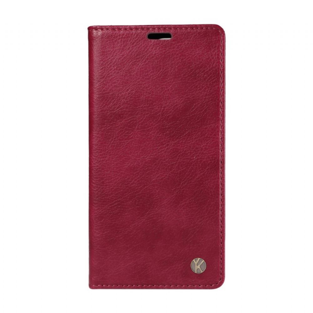 Kožené Pouzdro Folio Xiaomi Redmi Note 13 Pro 4g Vintage Yikatu