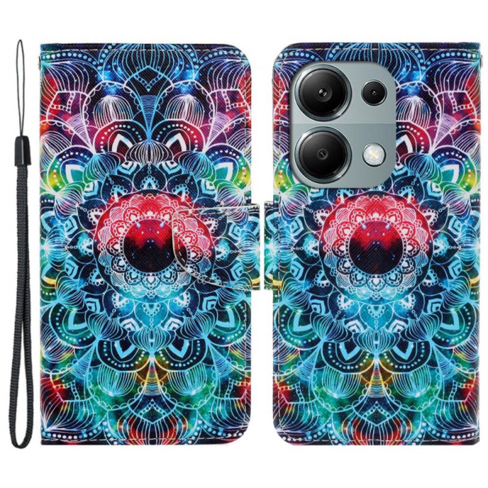 Kožený Kryt Xiaomi Redmi Note 13 Pro 4g Mandala S Popruhem