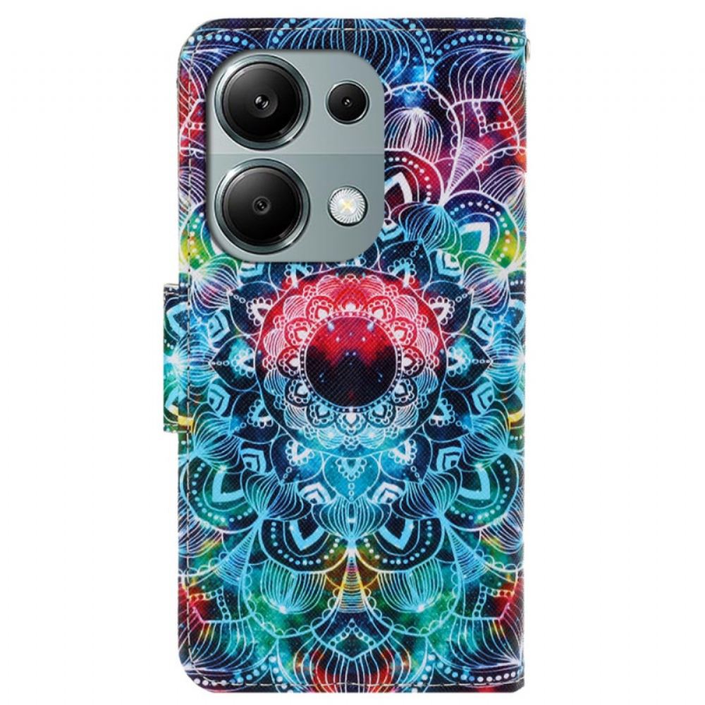 Kožený Kryt Xiaomi Redmi Note 13 Pro 4g Mandala S Popruhem