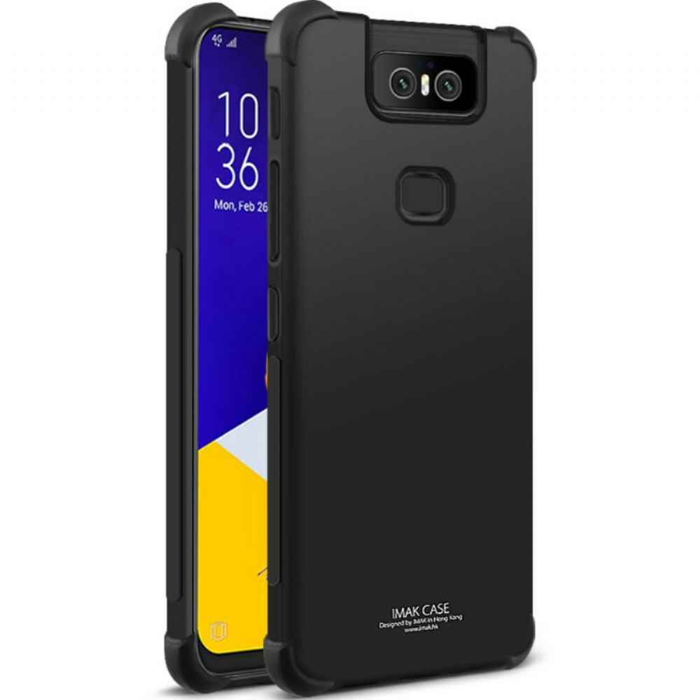 Kryty Na Mobil Na Asus ZenFone 6 Flexibilní Silikon S Fólií Pro Obrazovku Imak