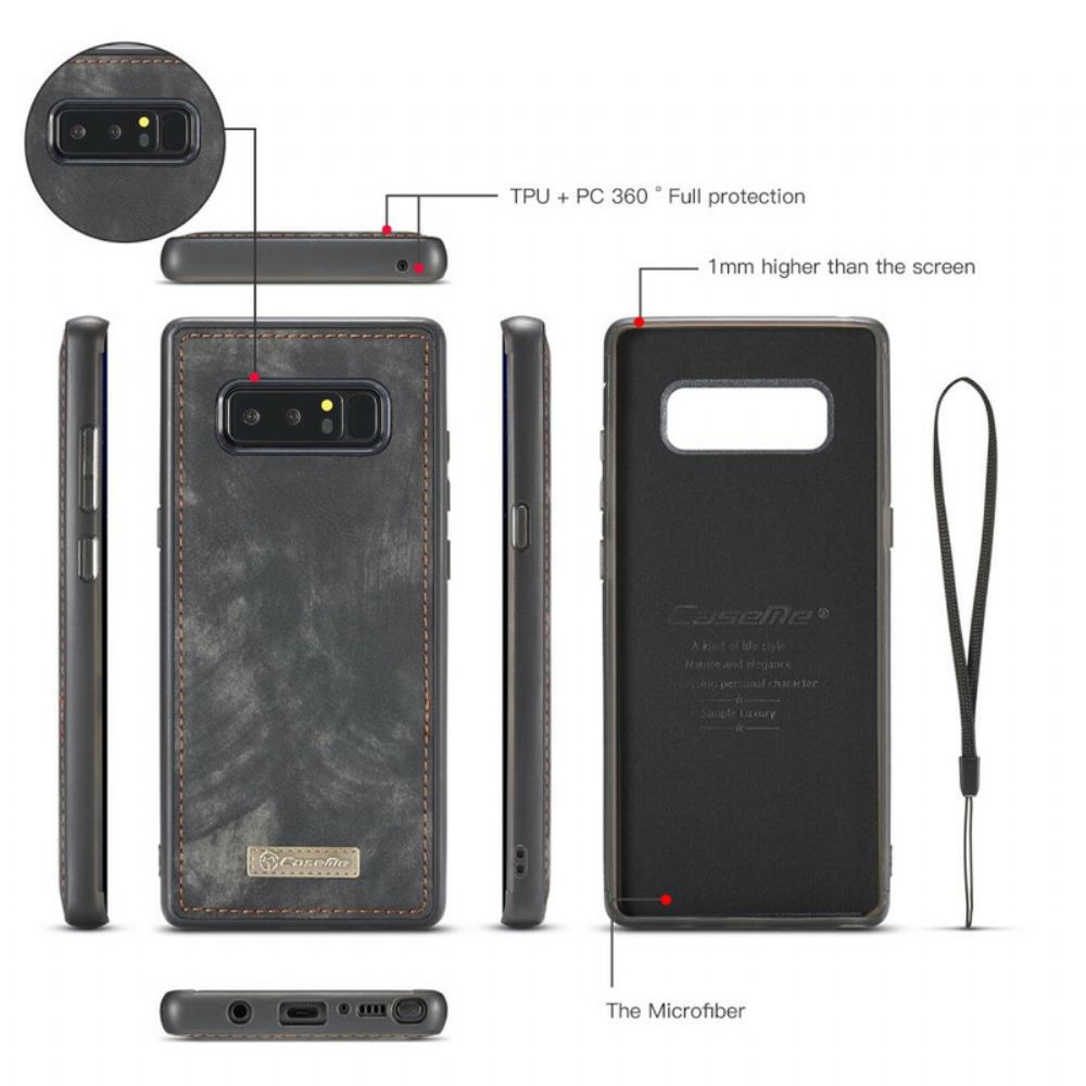 Flipové Pouzdro Na Samsung Galaxy Note 8 Caseme Vintage Kůže