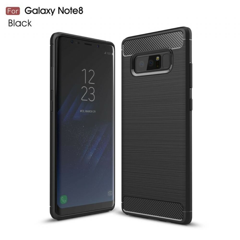 Kryty Na Mobil Na Samsung Galaxy Note 8 Kartáčované Uhlíkové Vlákno