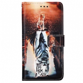 Kožený Kryt Oppo Reno 11 5g Kotěcí Sen