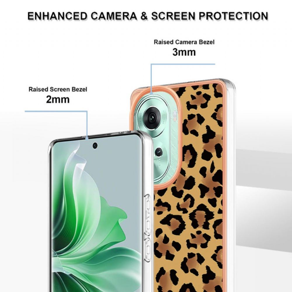 Kryt Oppo Reno 11 5g Kryty Na Mobil Leopardí Tisk