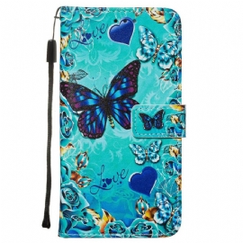 Flipové Pouzdro Na Xiaomi Redmi Note 8 Pro Na Lana Love Butterflies Strappy