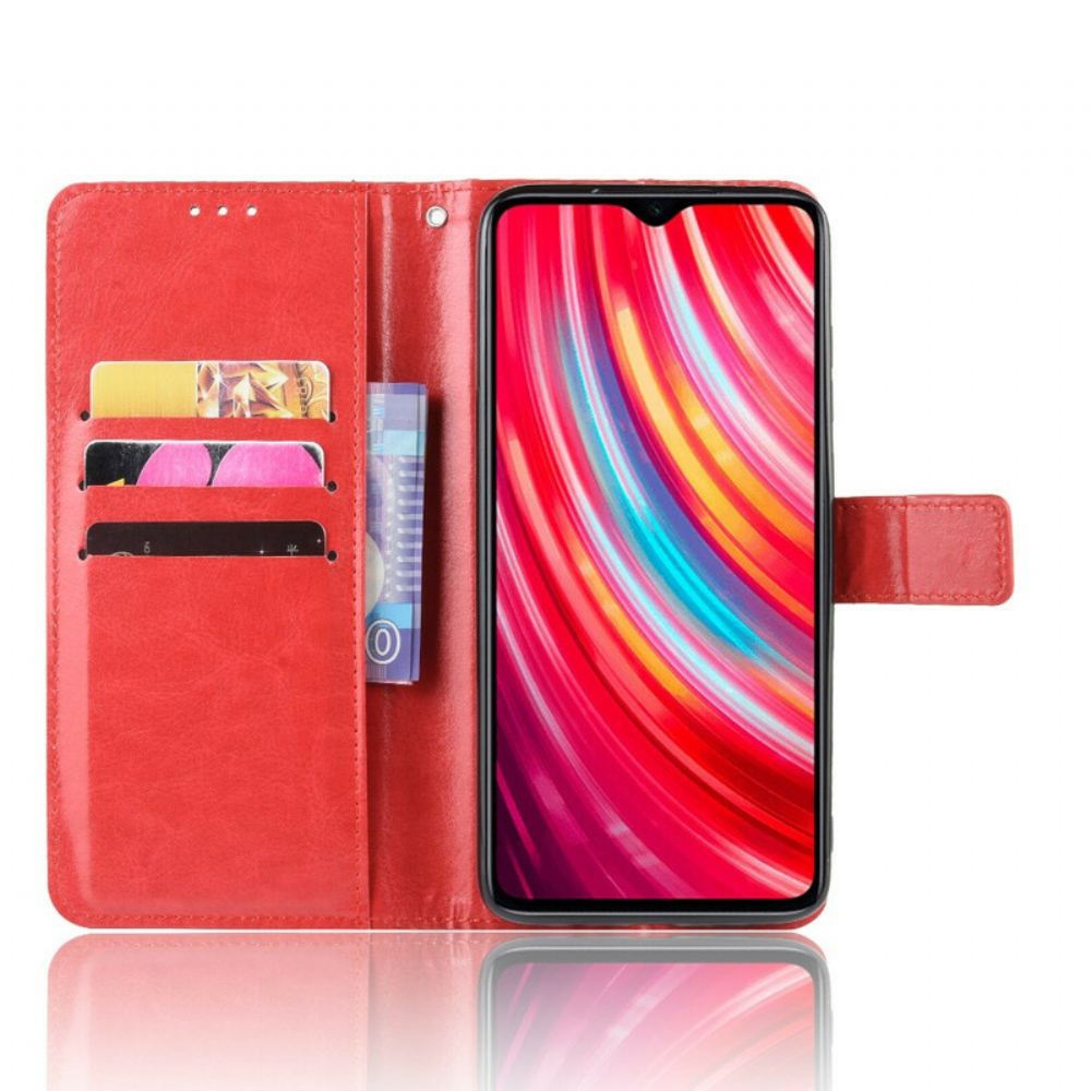 Flipové Pouzdro Na Xiaomi Redmi Note 8 Pro Třpytivá Umělá Kůže