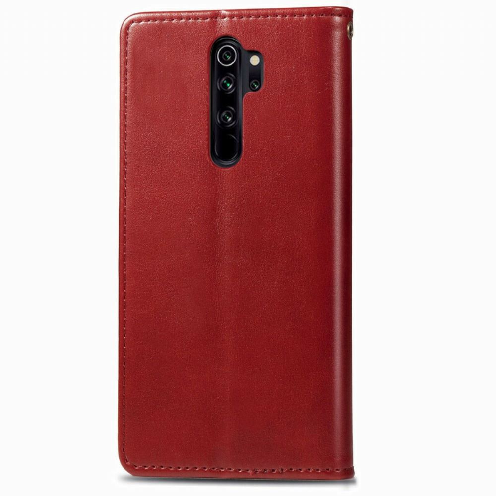 Flipové Pouzdro Na Xiaomi Redmi Note 8 Pro Umělá Kůže A Vintage Spona