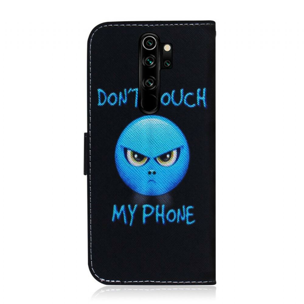 Kožené Pouzdro Na Xiaomi Redmi Note 8 Pro Emoji Telefon