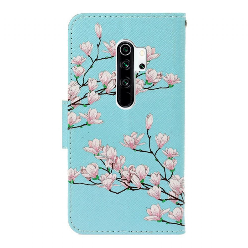 Kožené Pouzdro Na Xiaomi Redmi Note 8 Pro Na Lana Strappy Tree