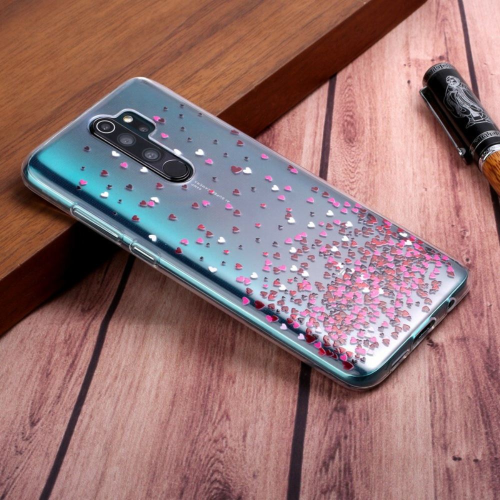 Kryt Na Xiaomi Redmi Note 8 Pro Více Červených Srdcí