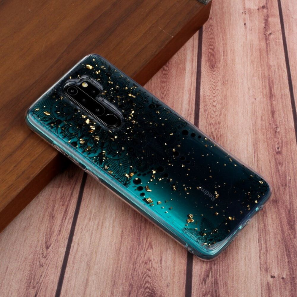 Kryty Na Mobil Na Xiaomi Redmi Note 8 Pro Průhledná Mandala Šedá