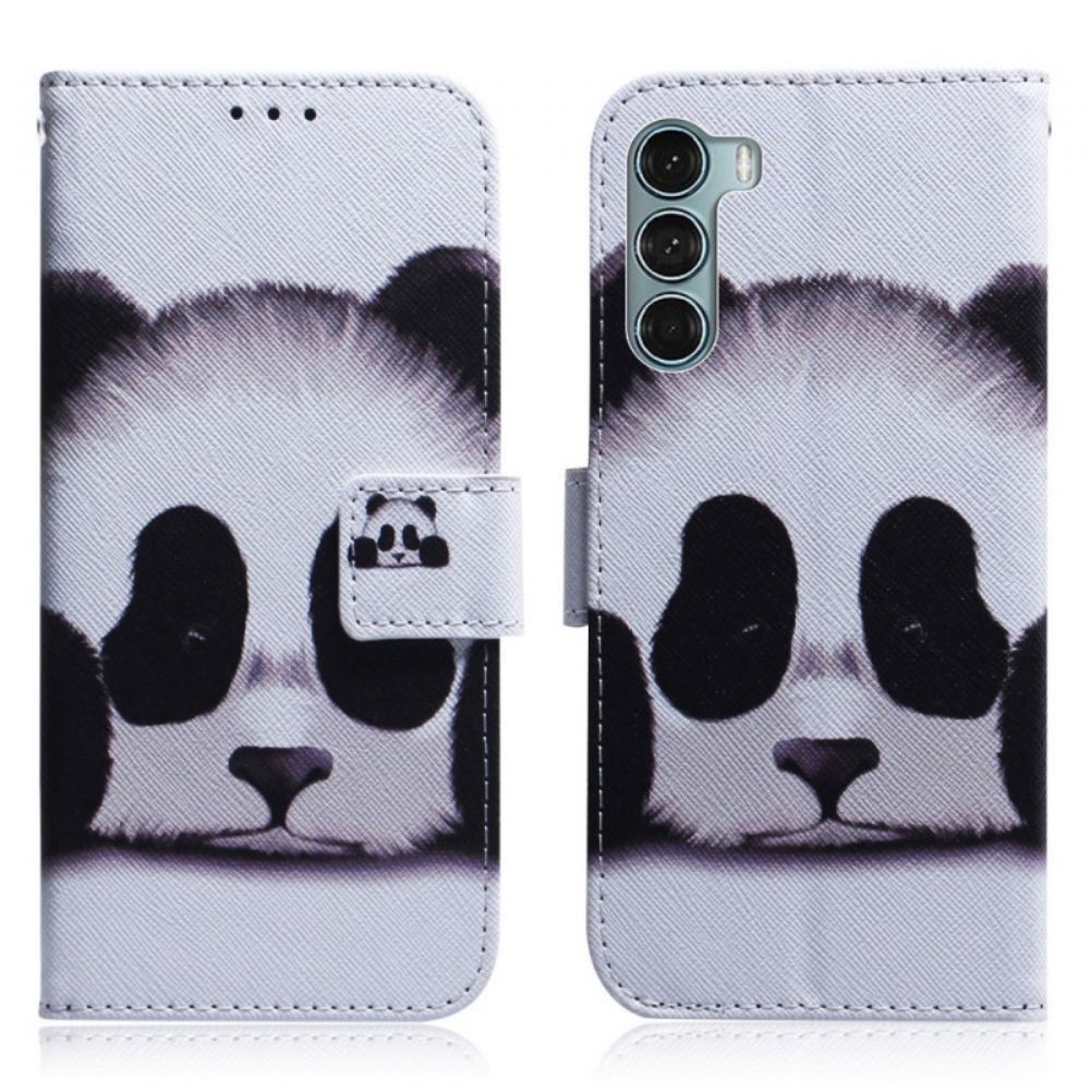 Flipové Pouzdro Na Moto G200 5G Panda Tvář