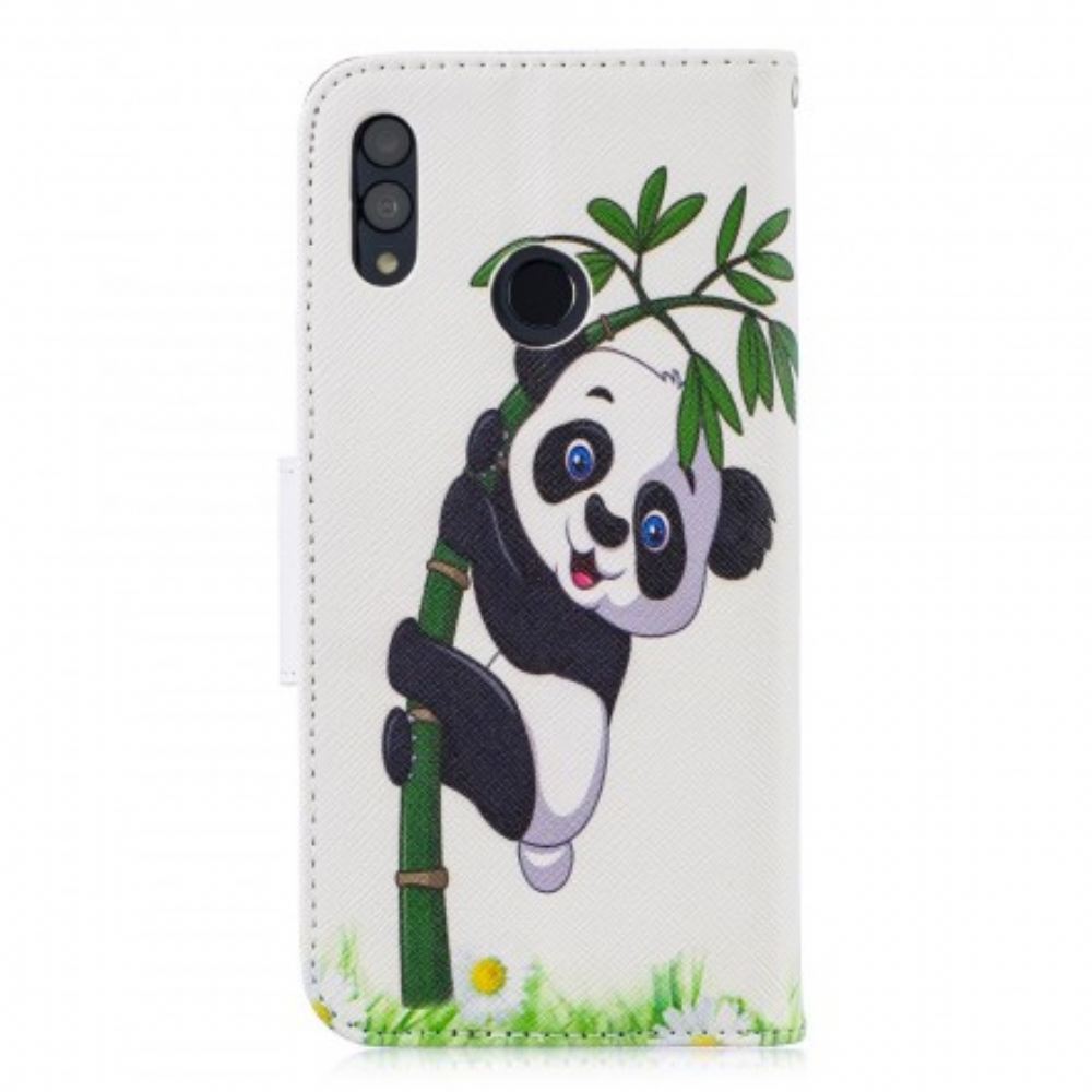 Flipové Pouzdro Na Huawei P Smart 2019 / Honor 10 Lite Panda Na Bambusu