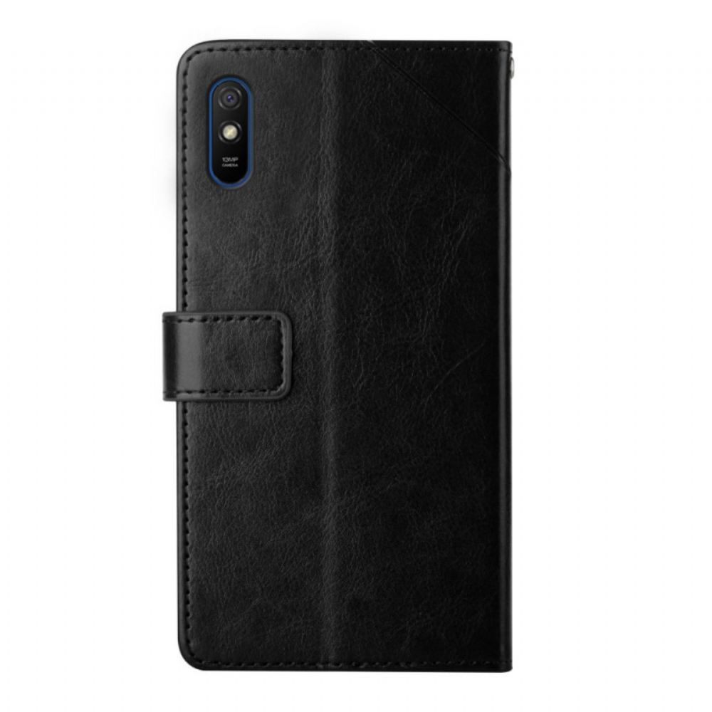 Flipové Pouzdro Na Xiaomi Redmi 9A Design Geo Y Ve Stylu Kůže