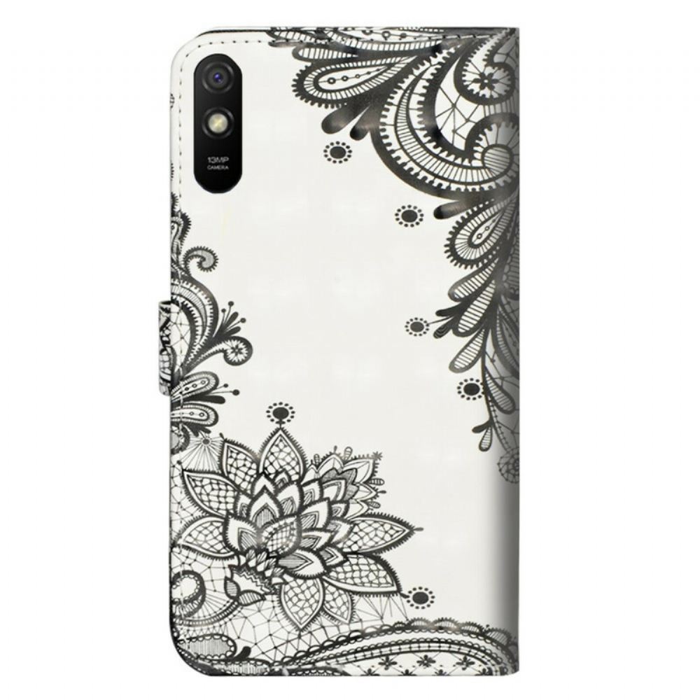 Flipové Pouzdro Na Xiaomi Redmi 9A Elegantní Krajka