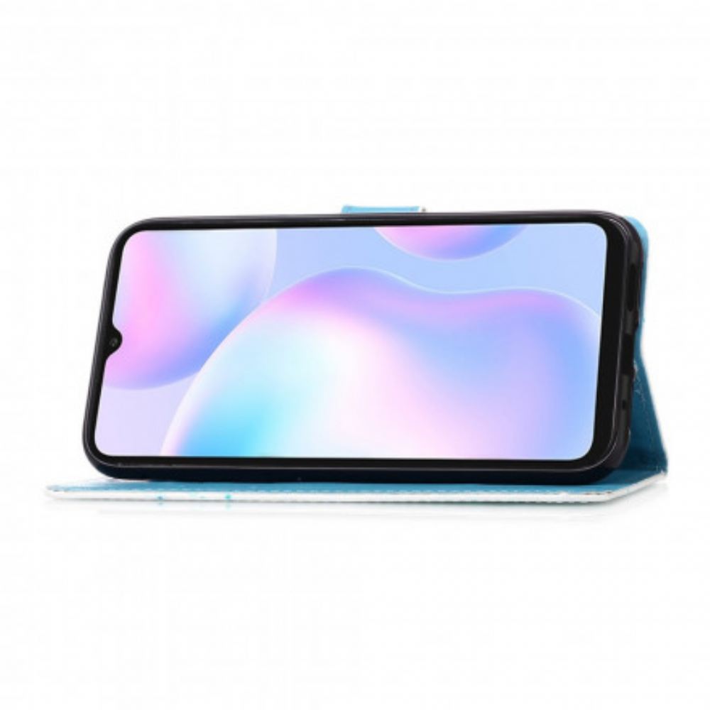 Flipové Pouzdro Na Xiaomi Redmi 9A Na Lana Love Butterflies Strappy