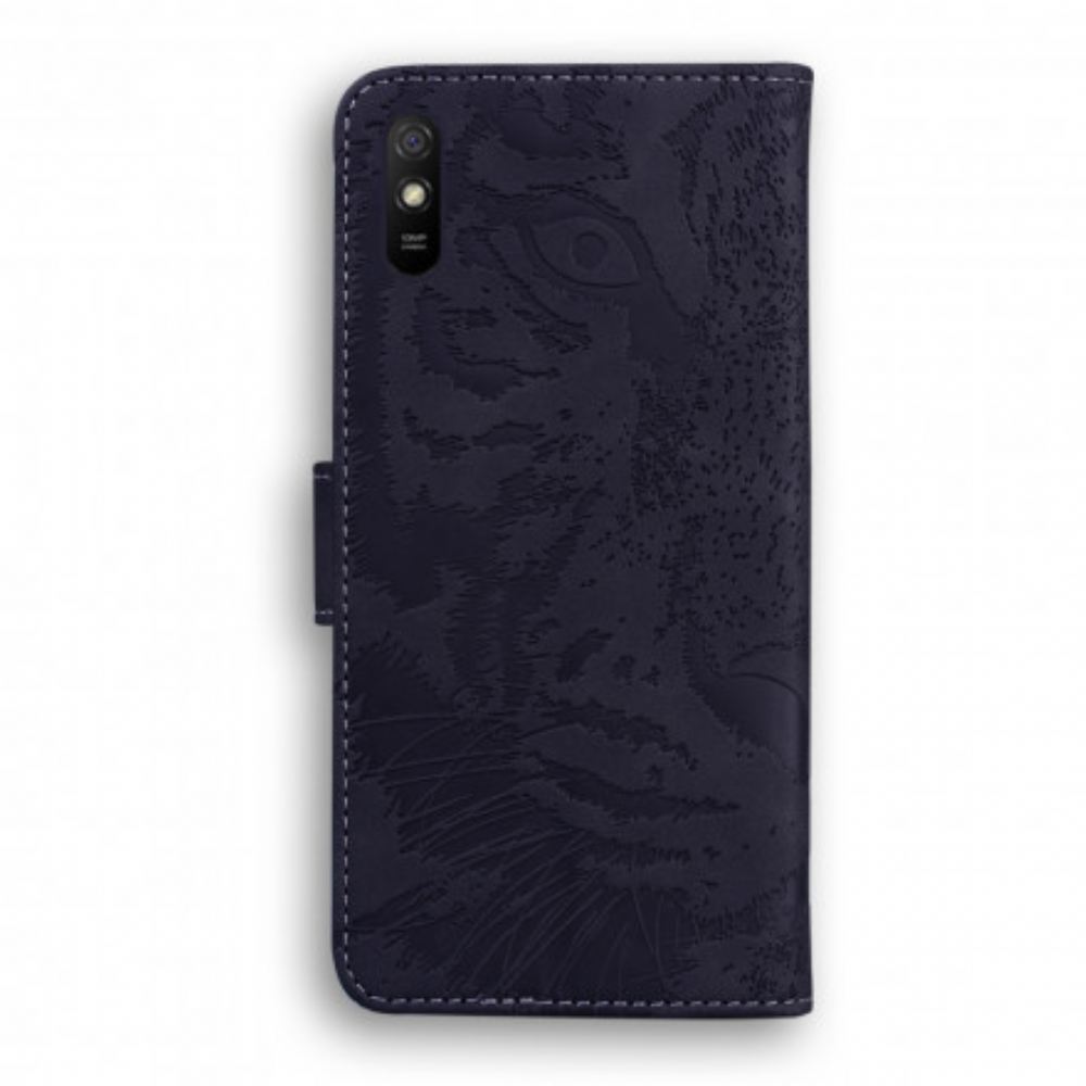 Flipové Pouzdro Na Xiaomi Redmi 9A Tiger Face Print