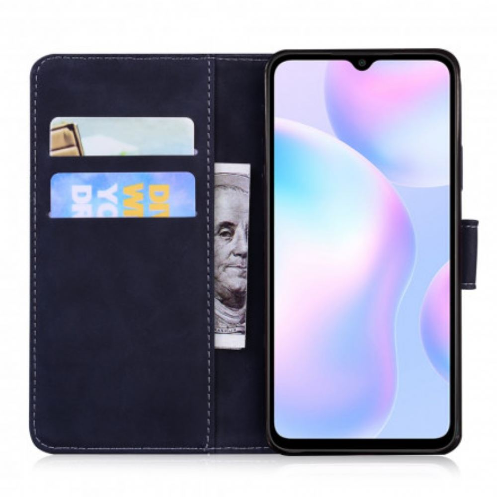 Flipové Pouzdro Na Xiaomi Redmi 9A Tiger Face Print