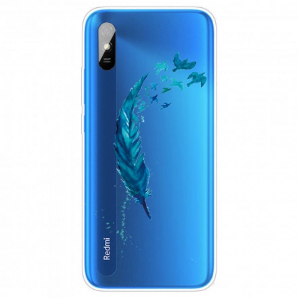 Kryt Na Xiaomi Redmi 9A Krásné Modré Pírko