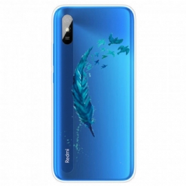 Kryt Na Xiaomi Redmi 9A Krásné Modré Pírko