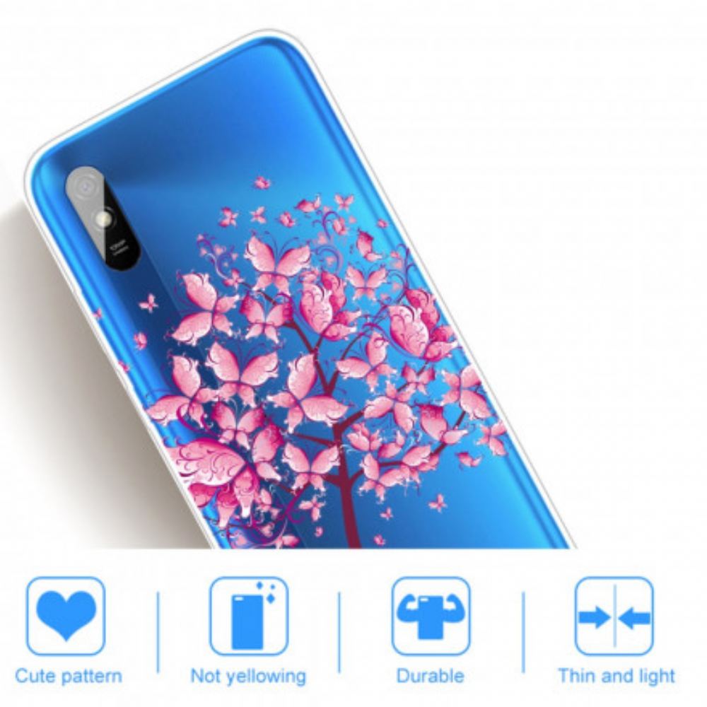 Kryt Na Xiaomi Redmi 9A Růžová Koruna Stromu