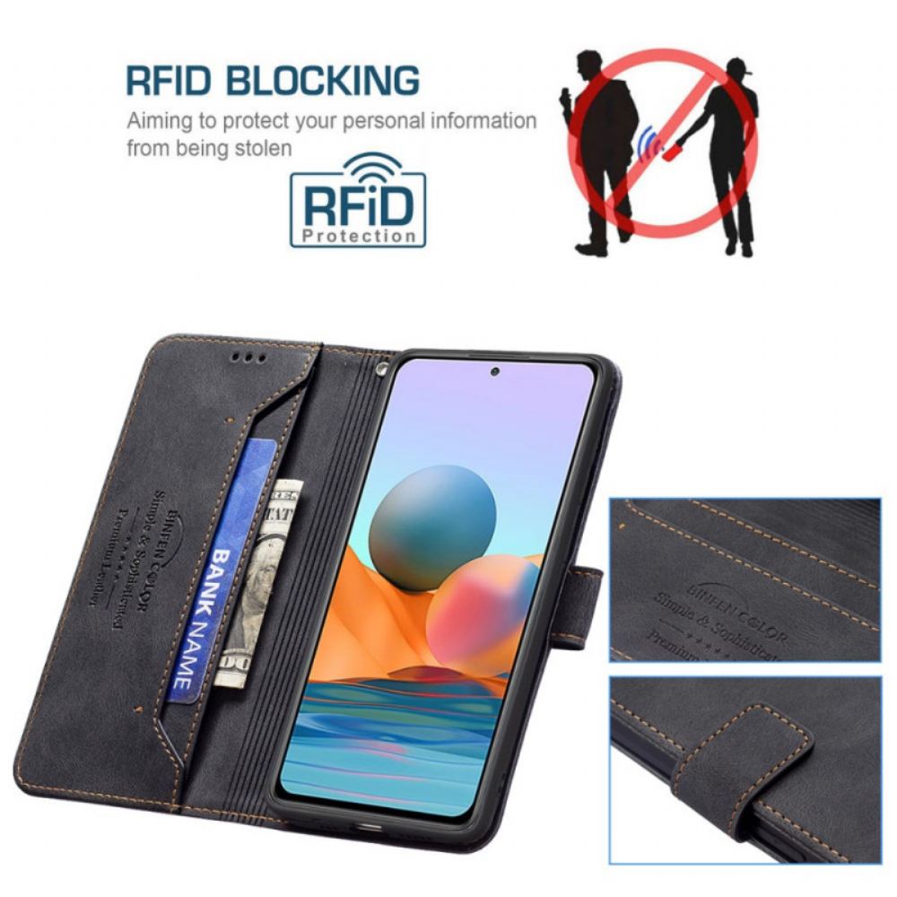 Flipové Pouzdro Na Xiaomi Redmi Note 10 Pro Binfen Color Rfid