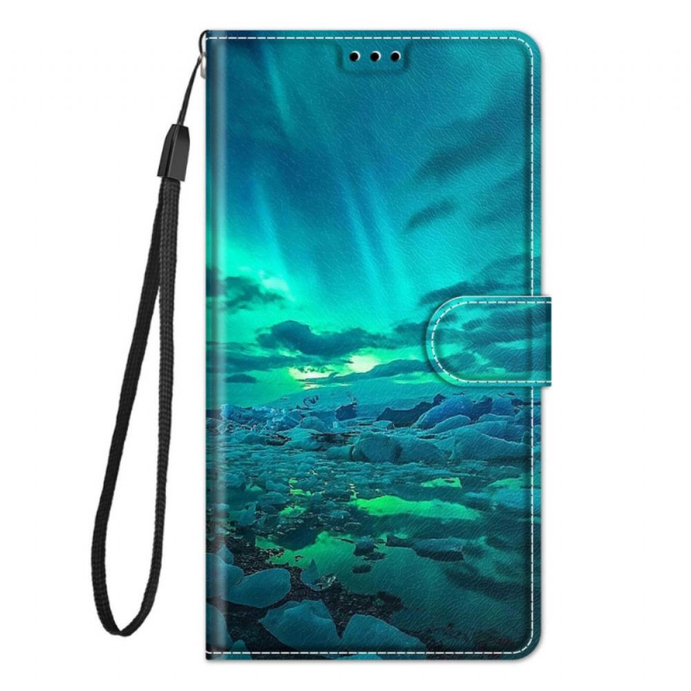 Flipové Pouzdro Na Xiaomi Redmi Note 10 Pro Na Lana Krajina S Lankem