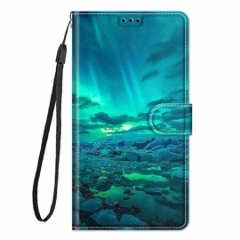 Flipové Pouzdro Na Xiaomi Redmi Note 10 Pro Na Lana Krajina S Lankem