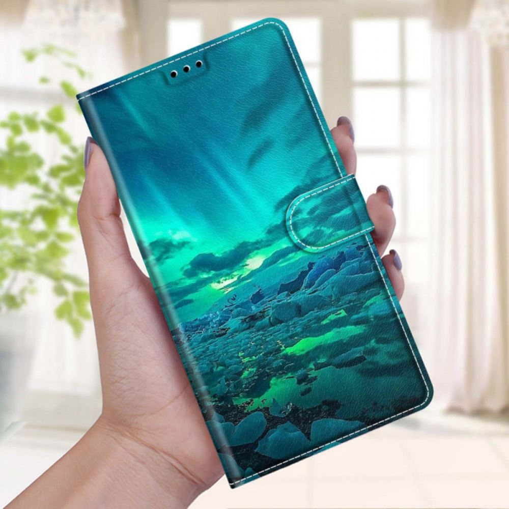 Flipové Pouzdro Na Xiaomi Redmi Note 10 Pro Na Lana Krajina S Lankem