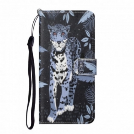 Flipové Pouzdro Na Xiaomi Redmi Note 10 Pro Na Lana Strappy Leopard