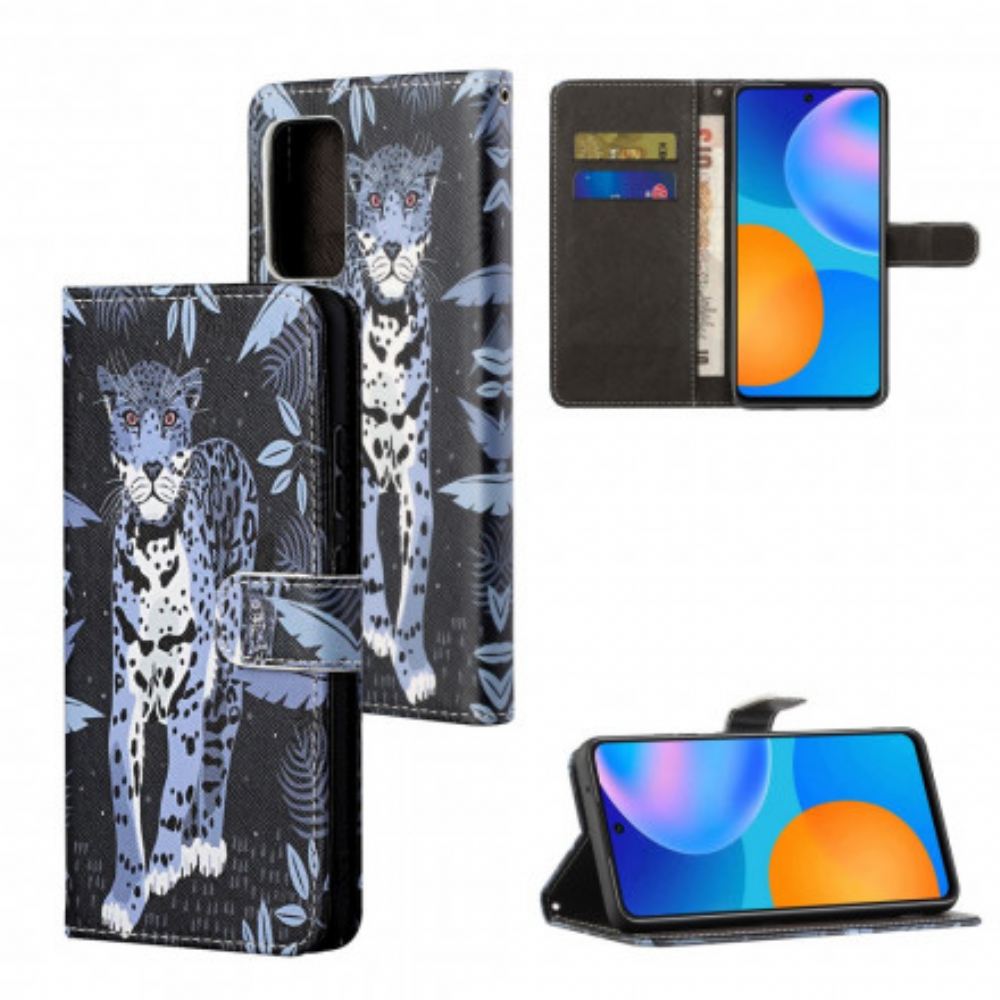 Flipové Pouzdro Na Xiaomi Redmi Note 10 Pro Na Lana Strappy Leopard