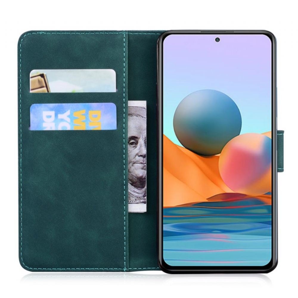 Flipové Pouzdro Na Xiaomi Redmi Note 10 Pro Motýlí Kůže Na Dotek