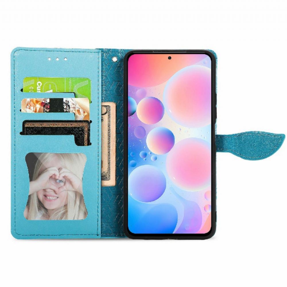 Kožené Pouzdro Na Xiaomi Redmi Note 10 Pro Kmenové Listy