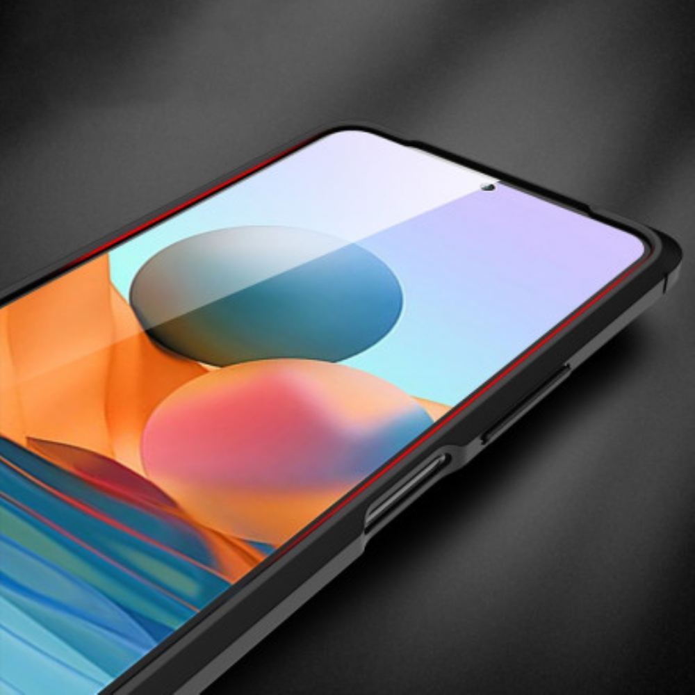 Kryt Na Xiaomi Redmi Note 10 Pro Dvouřadý Kožený Efekt Litchi