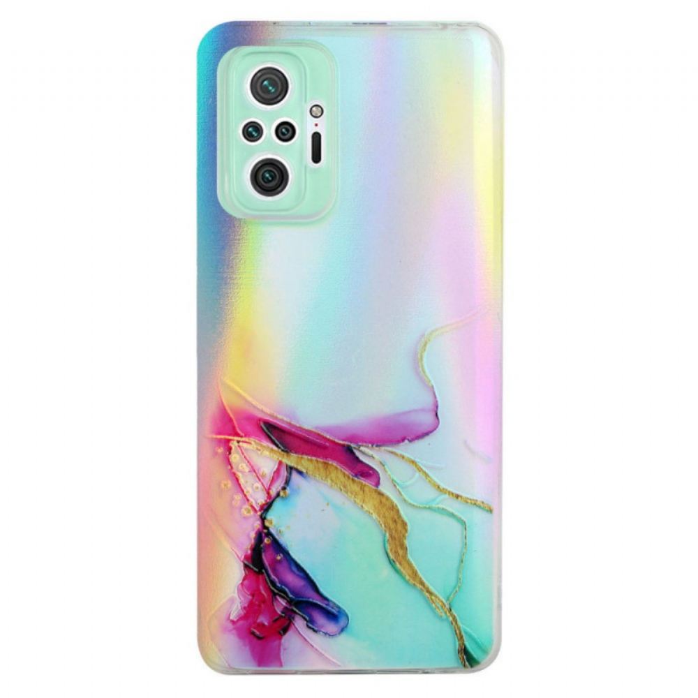 Kryt Na Xiaomi Redmi Note 10 Pro Mramor S Laserovým Efektem