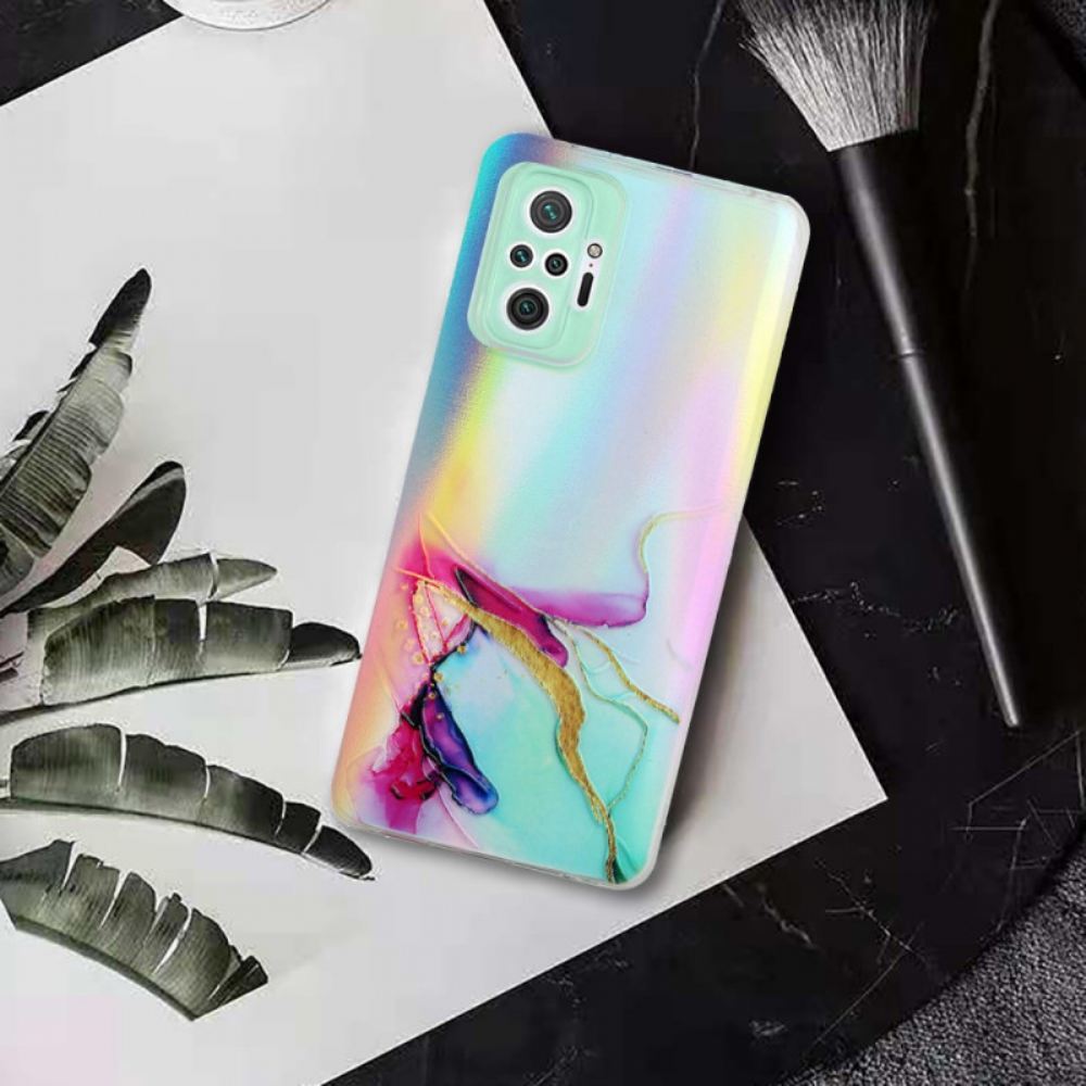 Kryt Na Xiaomi Redmi Note 10 Pro Mramor S Laserovým Efektem