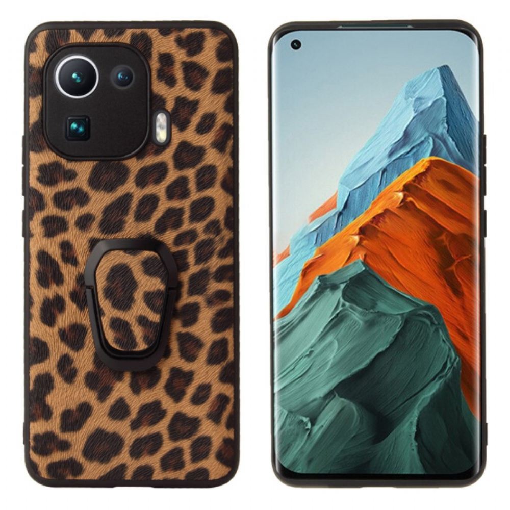 Kryt Na Xiaomi Mi 11 Pro Kroužek Ve Stylu Leoparda