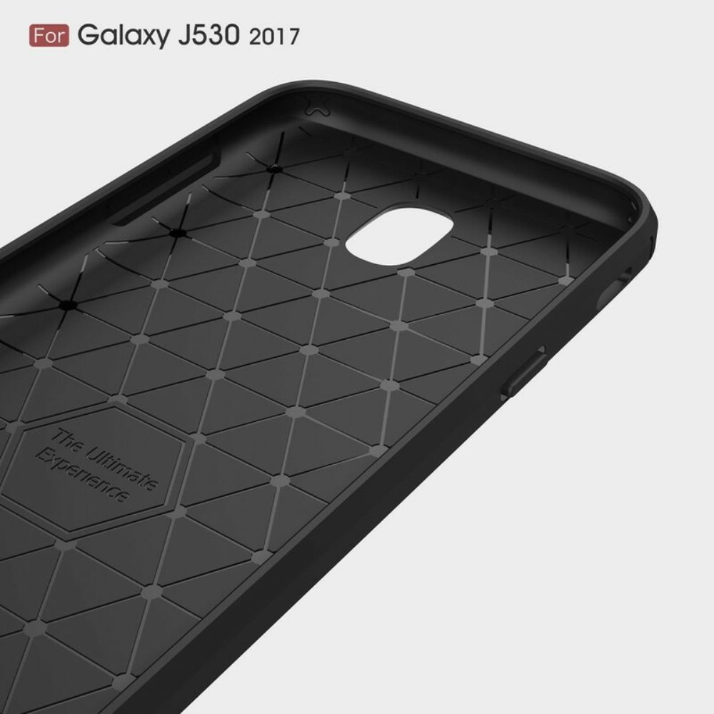 Kryt Na Samsung Galaxy J5 2017 Kartáčované Uhlíkové Vlákno