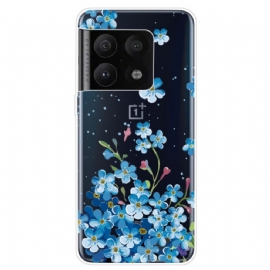 Kryt Na OnePlus 10 Pro 5G Modré Květy