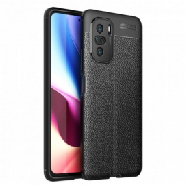 Kryty Na Mobil Na Xiaomi Mi 11i 5G / Poco F3 Dvojitá Linie Litchi Kožený Efekt