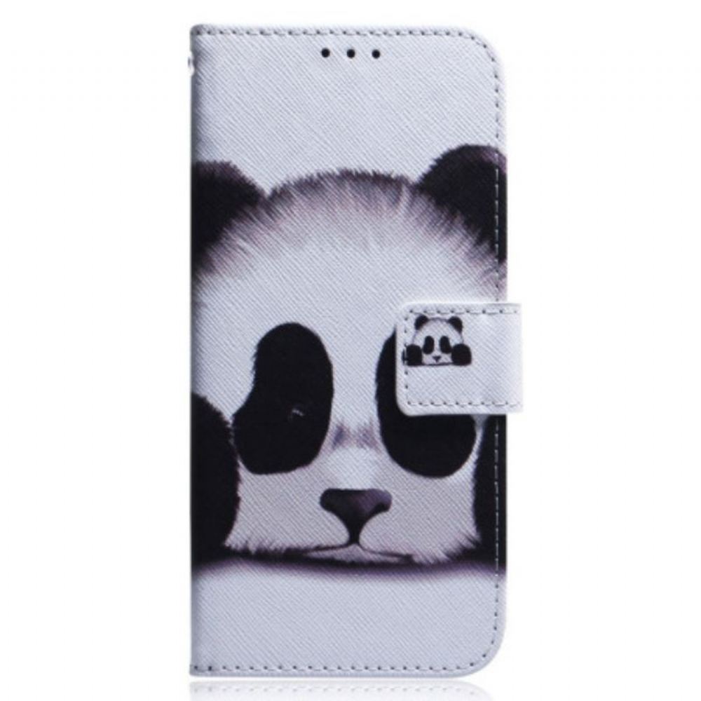 Kožené Pouzdro Na Poco X5 5G Na Lana Strappy Panda