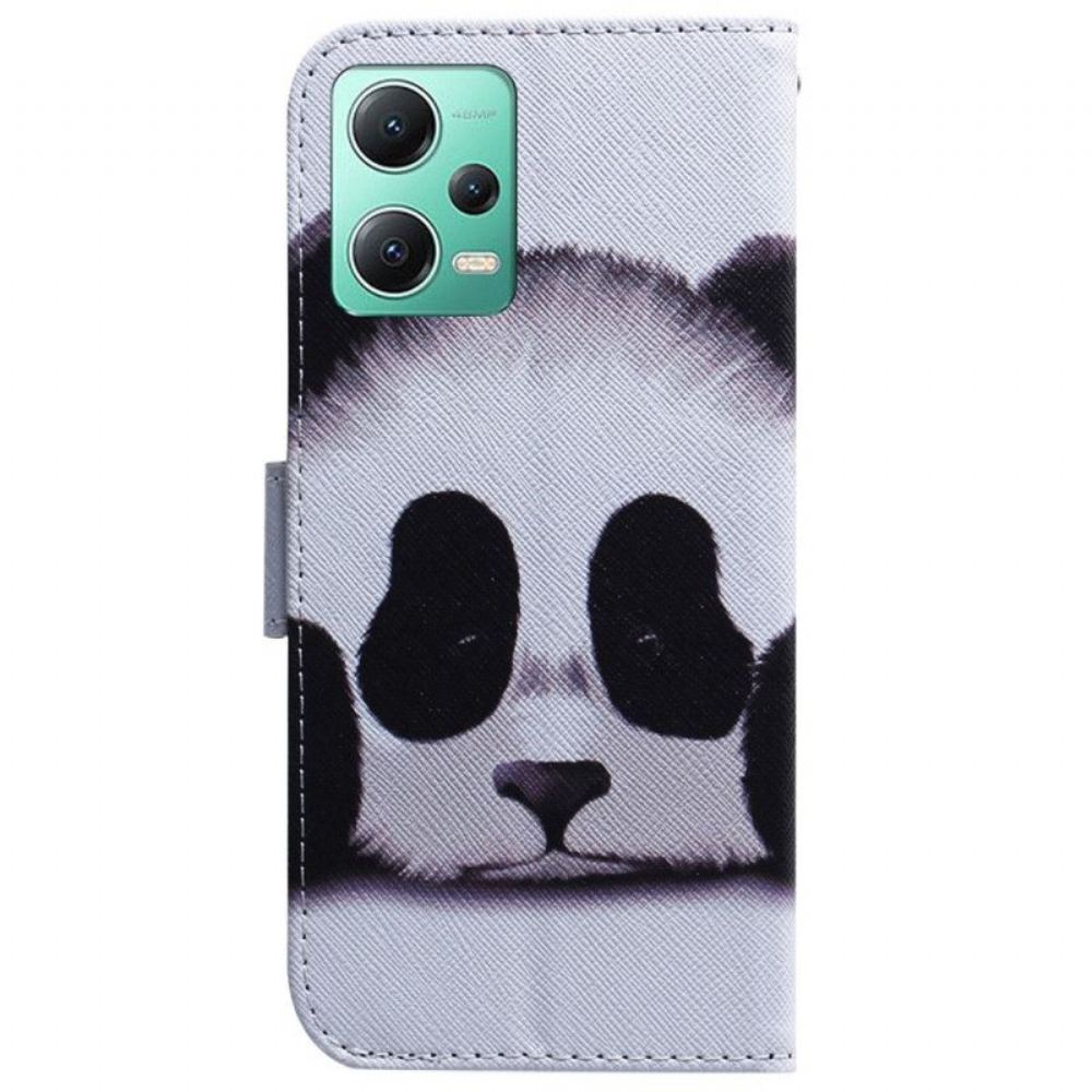 Kožené Pouzdro Na Poco X5 5G Na Lana Strappy Panda