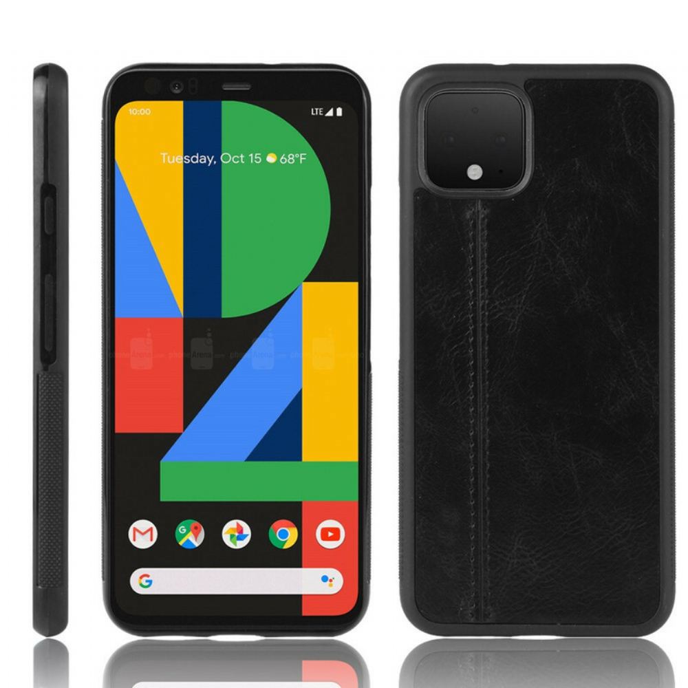 Kryt Na Google Pixel 4 XL Efekt Kůže Ve Švu