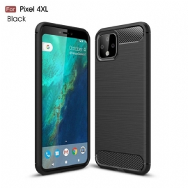 Kryt Na Google Pixel 4 XL Kartáčované Uhlíkové Vlákno