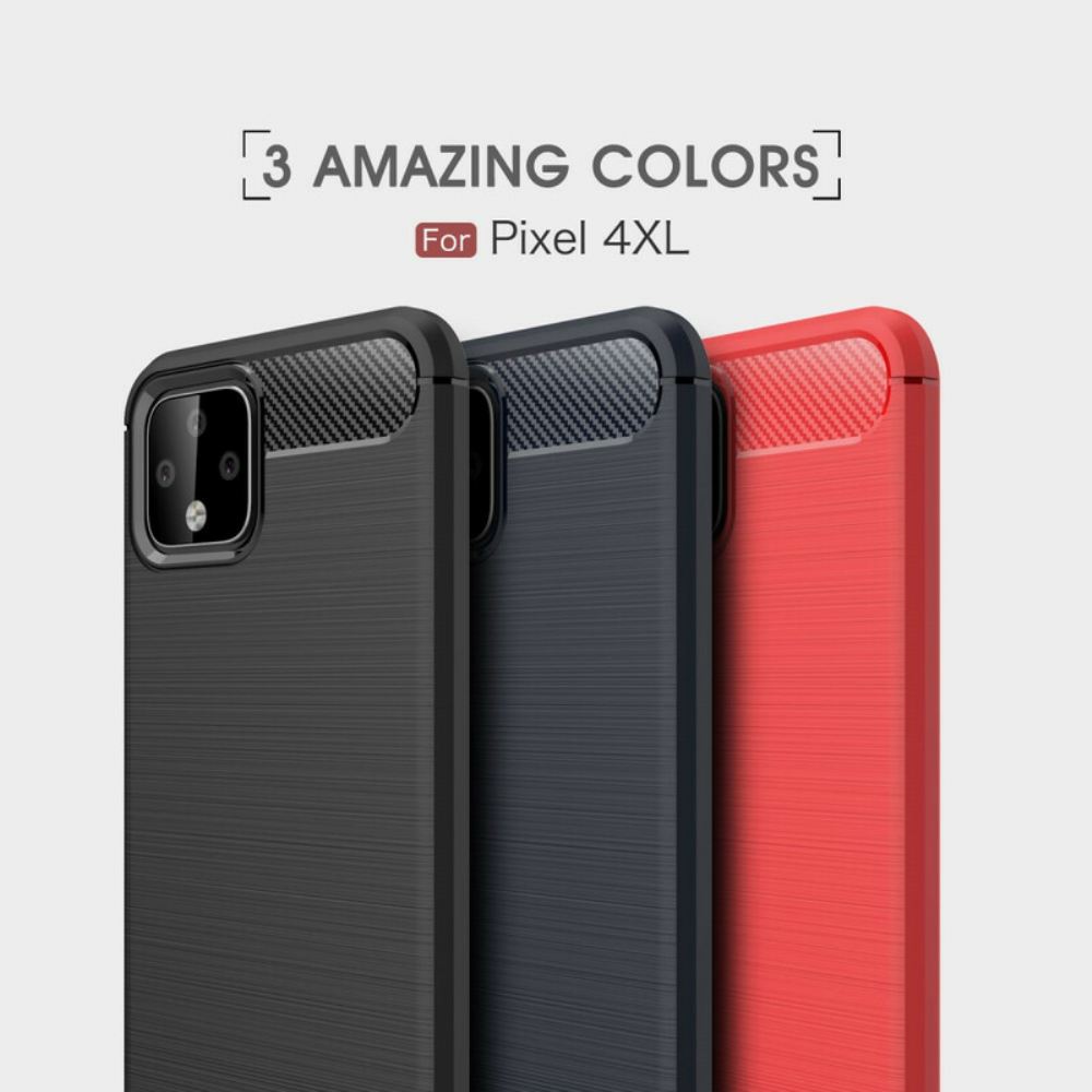 Kryt Na Google Pixel 4 XL Kartáčované Uhlíkové Vlákno