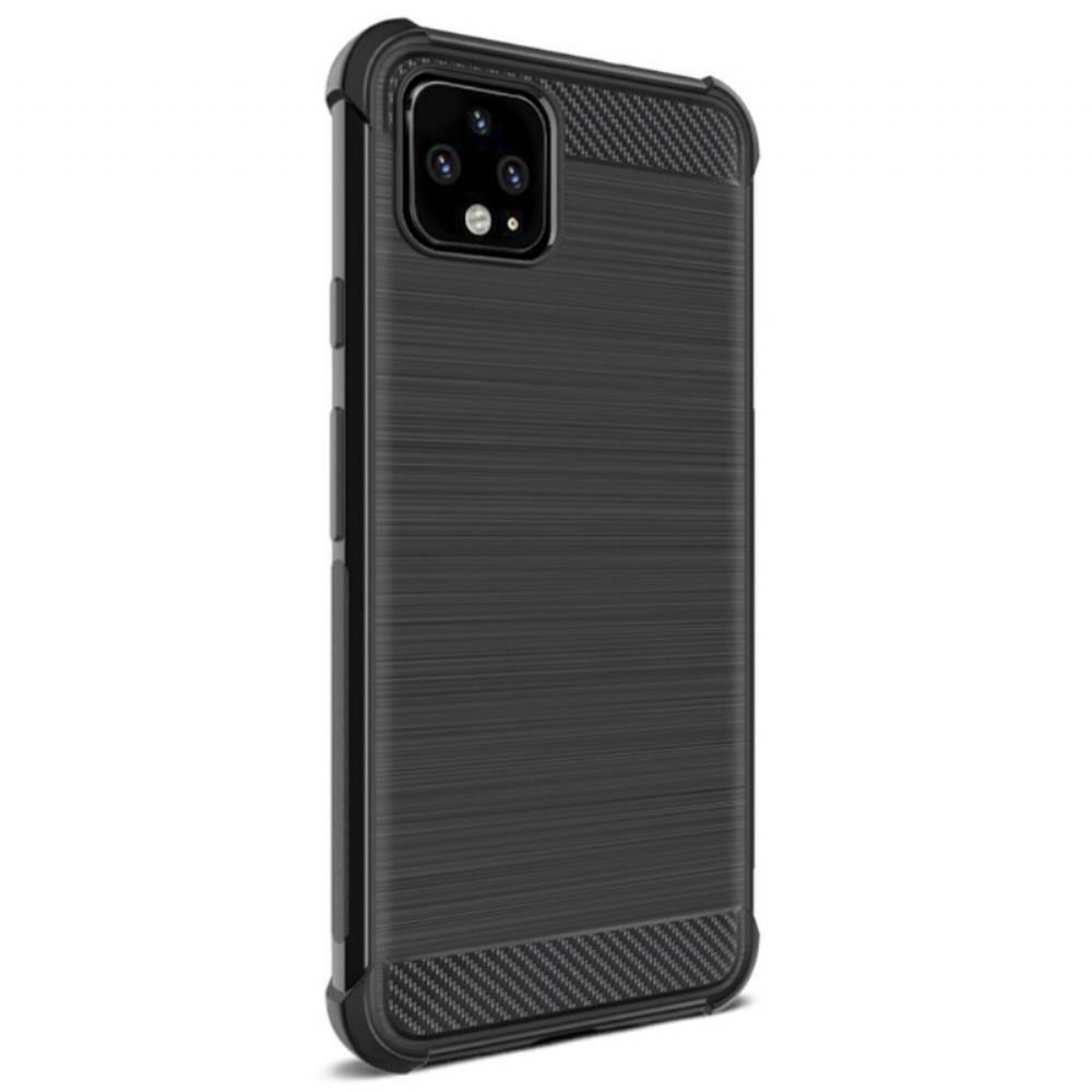 Kryt Na Google Pixel 4 XL Kartáčované Uhlíkové Vlákno Imak