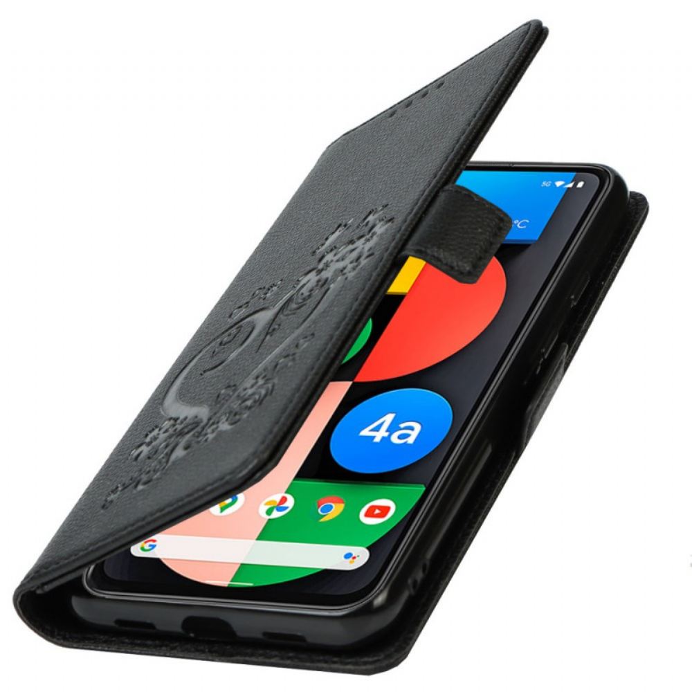 Flipové Pouzdro Na Google Pixel 4A 5G Na Lana Strappy Heart