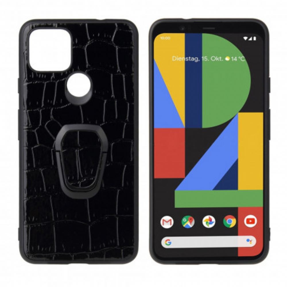 Kryty Na Mobil Na Google Pixel 4A 5G Kroužek Ve Stylu Krokodýla