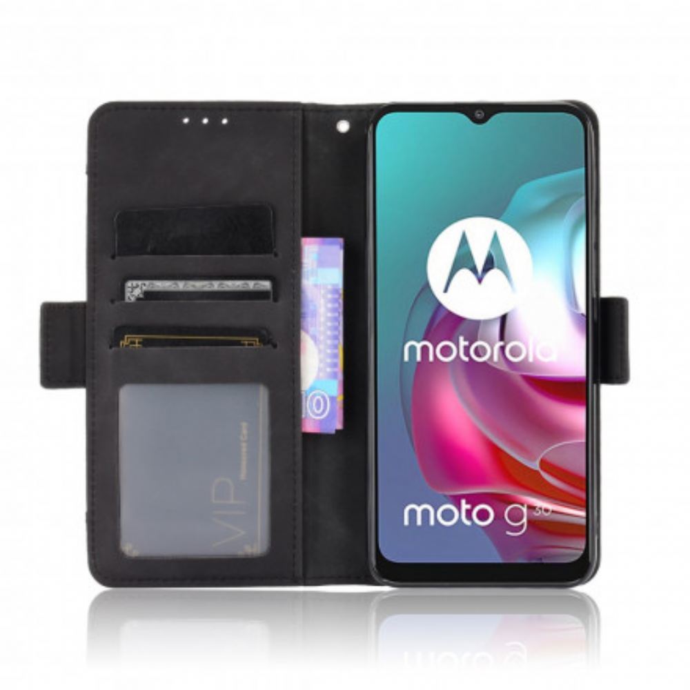 Flipové Pouzdro Na Moto G10 / G30 Multi-card První Třídy