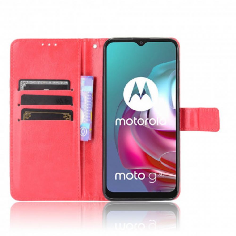 Flipové Pouzdro Na Moto G10 / G30 Okázalá Umělá Kůže